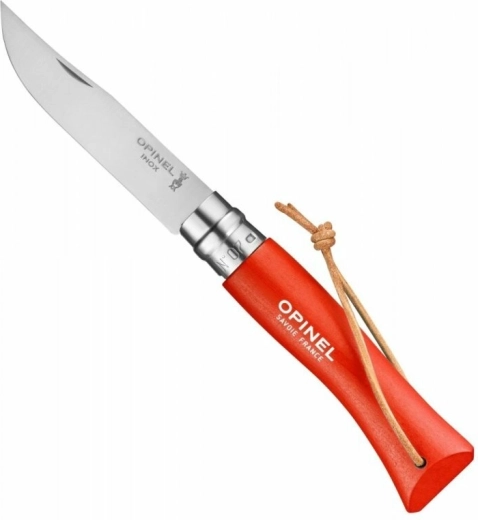 Opinel N°07 Trekking πορτοκαλί πτυσσόμενο μαχαίρι τσέπης, ξύλο οξιάς
