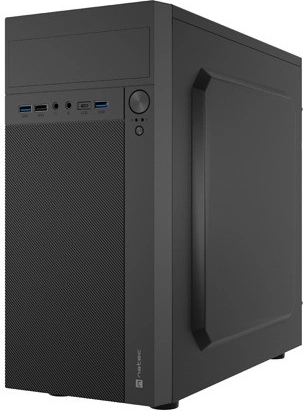 Natec Helix microATX mini tower με USB‑C, μαύρη