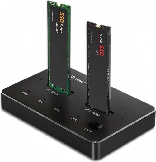 Σταθμός σύνδεσης για SSD M.2 | NVMe | SATA | USB-C | Διπλός 2 x 2TB