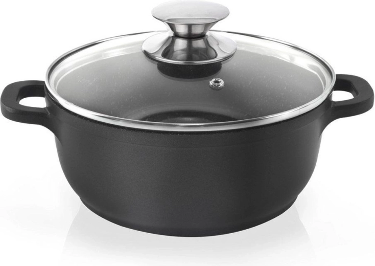 Γρανιτένια κατσαρόλα με γυάλινο καπάκι GRANDE 16 cm, 1,4 l