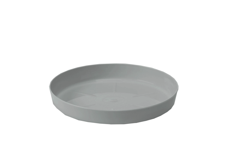 Γκρι πιατάκι/βάση για γλάστρα Lamela Magnolia 17 cm