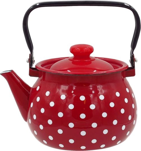 Σμάλτινη τσαγιέρα με πουά 2,5 l TORO