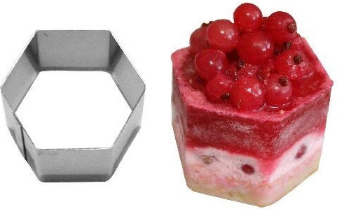 Κουπάτ εξάγωνο για μίνι τούρτες Semifreddo