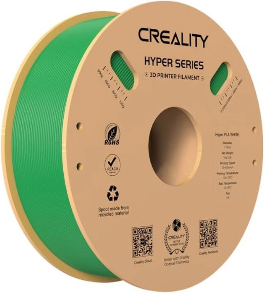 Νήμα (filament) CREALITY Hyper PLA πράσινο 1,75 mm, 1 kg
