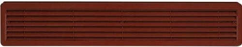 Πλαστική πόρτα γρίλια εξαερισμού 500 × 90 mm, καφέ (2 τεμ.)