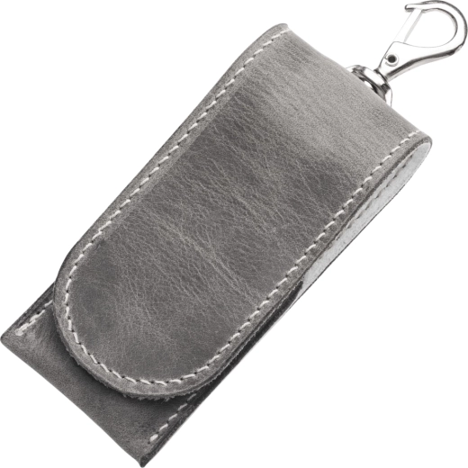 Δερμάτινη θήκη εργαλείων MKm leather tool pouch – δερμάτινη θήκη για EDC – γκρι/λευκή
