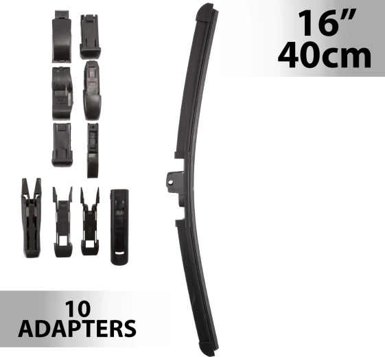 Υαλοκαθαριστήρας Carguard 40 cm με 10 αντάπτορες