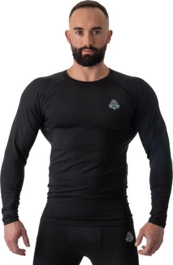 Ανδρικό συμπιεστικό rashguard DBX BUSHIDO RSL με μακρύ μανίκι – Μαύρο