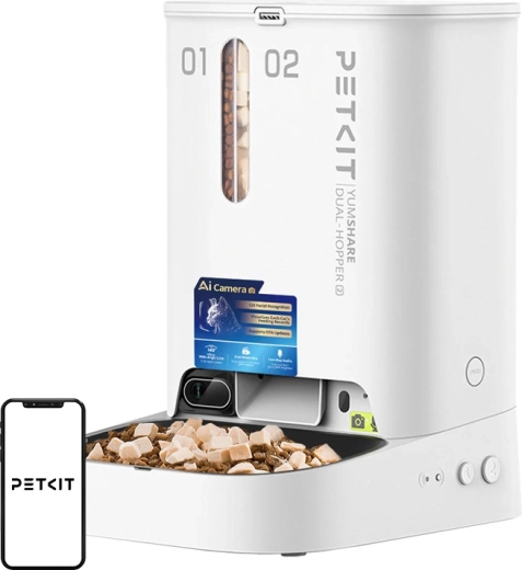 Αυτόματος ταΐστρα με κάμερα PETKIT YumShare Dual Hopper 2