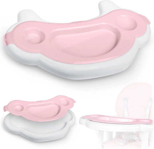 Ροζ δίσκος για καρεκλάκι φαγητού Ricokids Sinco