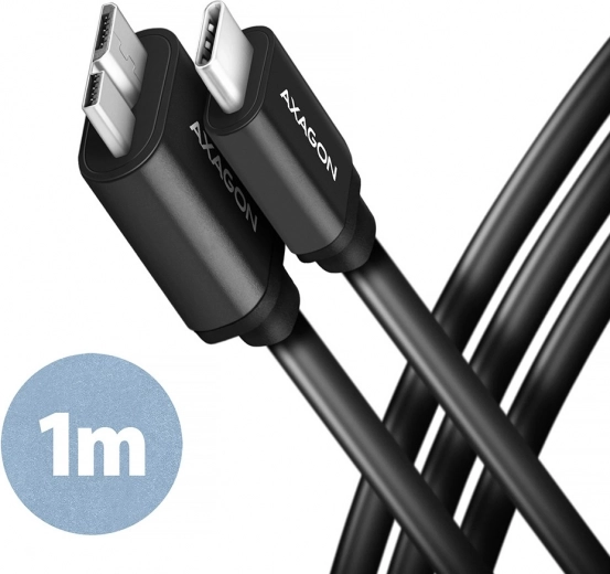 Καλώδιο Micro-B USB σε USB-C 3.2 Gen 1 1m 3A ALU PVC