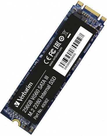 Verbatim vi560 εσωτερικό SSD 256 GB M.2 2280 SATA - 1 τεμάχιο