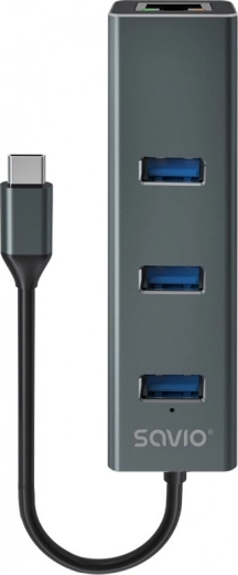 Προσαρμογέας USB-C Hub Savio