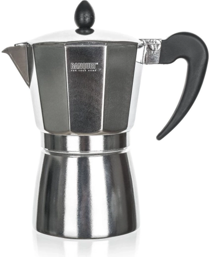 Καφετιέρα moka Jade για 3 φλιτζάνια από αλουμίνιο
