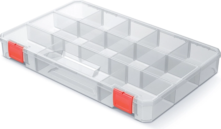 οργανωτής sqr box 35,5 × 23 × 4,1 cm διαφανής