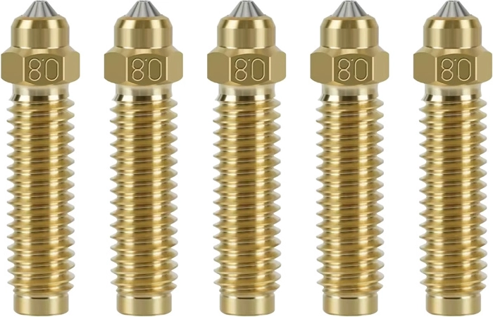 Elegoo σετ σκληρυμένων ακροφυσίων 0,8 mm για 3D εκτυπωτή Centauri Carbon