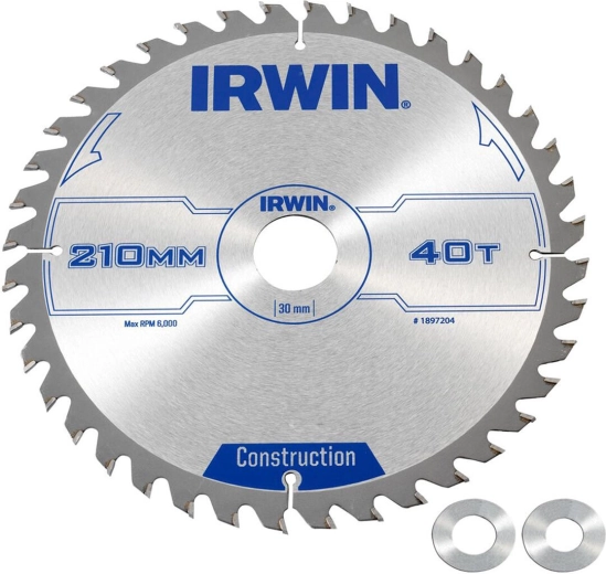 Πριονόδισκος IRWIN 210 mm, 40 δόντια, ATB για ξύλο