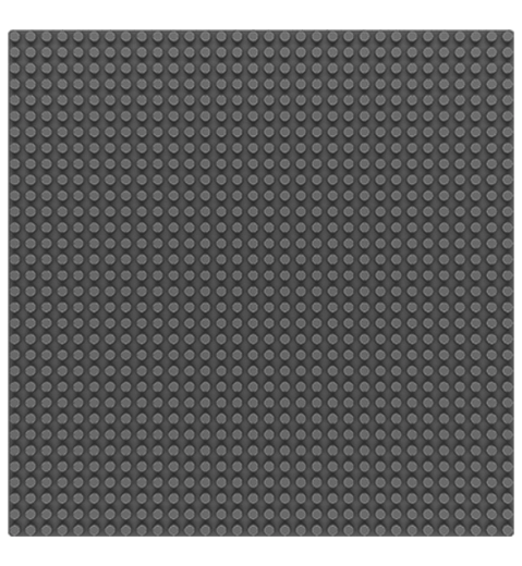 SLUBAN βασική πλάκα 32×32, γκρι (συμβατή με LEGO)