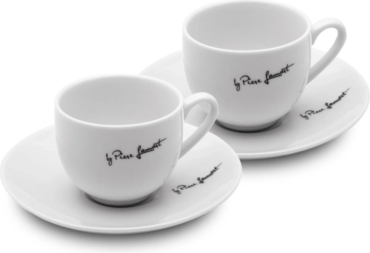 Lamart Kaffe σετ πορσελάνινων φλιτζανιών καφέ με πιατάκια 90 ml, 2 τεμάχια