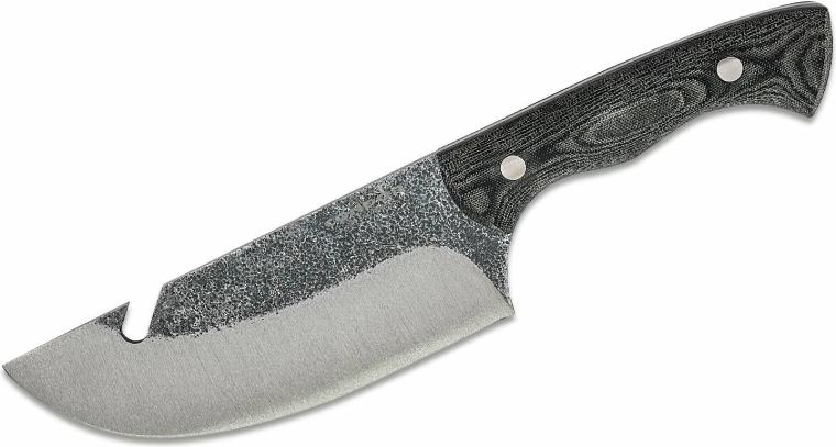Condor Bush Slicer μαχαίρι κάμπινγκ 16,3 cm, γκρι Micarta, θήκη δέρμα + kydex