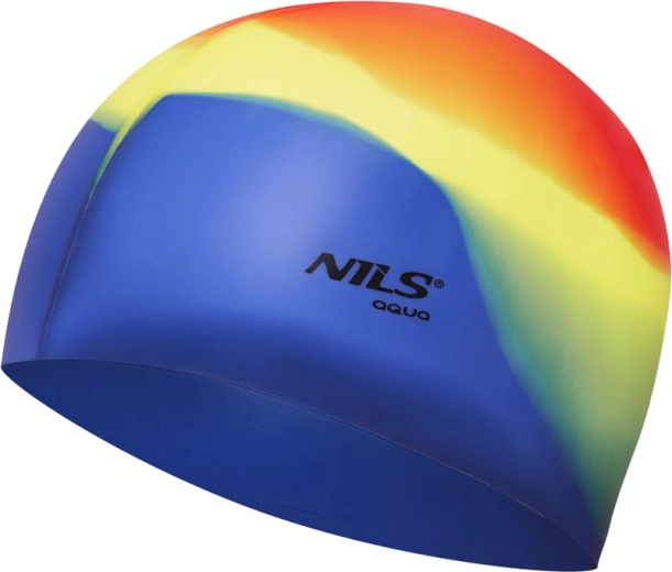 Σιλικονούχο σκουφάκι κολύμβησης NILS Aqua Multicolor