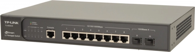 Μεταγωγέας TP-Link TL-SG3210 8 θύρες RJ45 και 2 υποδοχές SFP