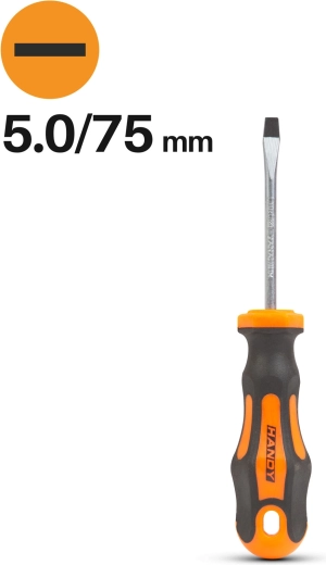 Επίπεδο κατσαβίδι 5,0 × 75 mm