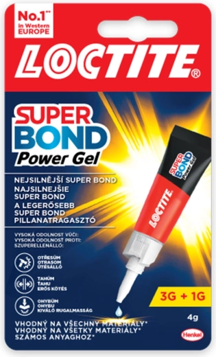 Στιγμιαία γέλη κόλλας Super Bond Power 4 g