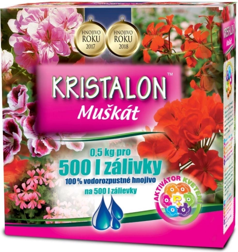 Kristalon για γεράνια – υδατοδιαλυτό λίπασμα για πελαργόνιες 0,5 kg