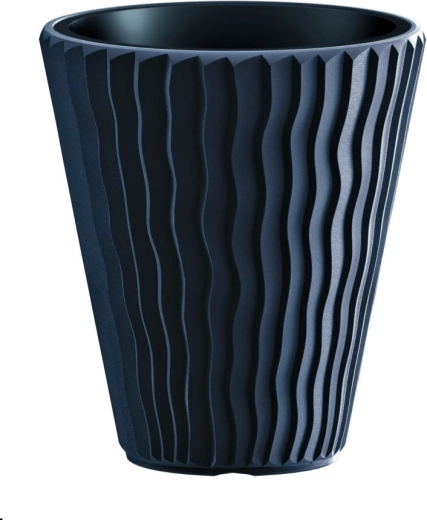 Γλάστρα Prosperplast Sandy Slim ανθρακί 37 l