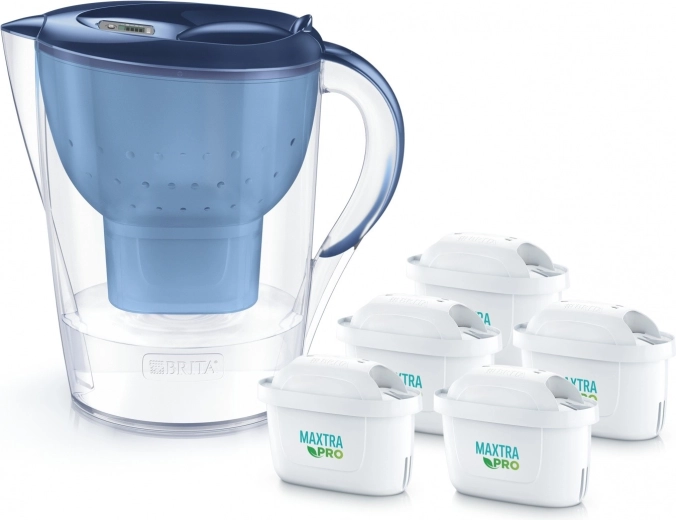 Κανάτα φιλτραρίσματος 3,5 l BRITA Marella XL + 5 φίλτρα MAXTRA PRO Pure Performance, μπλε