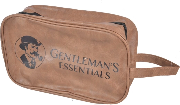 Καλλυντική τσάντα Gentleman καφέ 26 × 15 × 10 cm