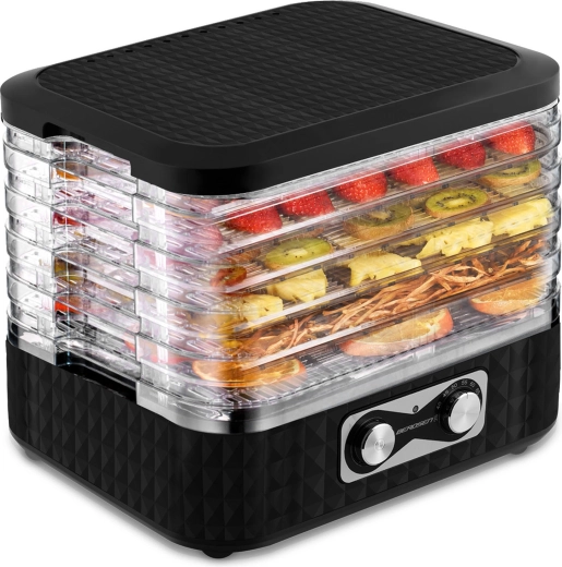 Αφυγραντήρας τροφίμων BERDSEN 10 l, 5 δίσκοι, 35–70 °C, μαύρος