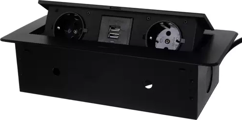 2× πρίζα + 2× USB σε μία μονάδα