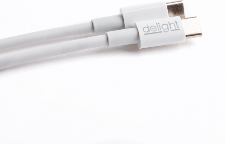 Καλώδιο δεδομένων και φόρτισης USB-C σε USB-C, 1 m, λευκό
