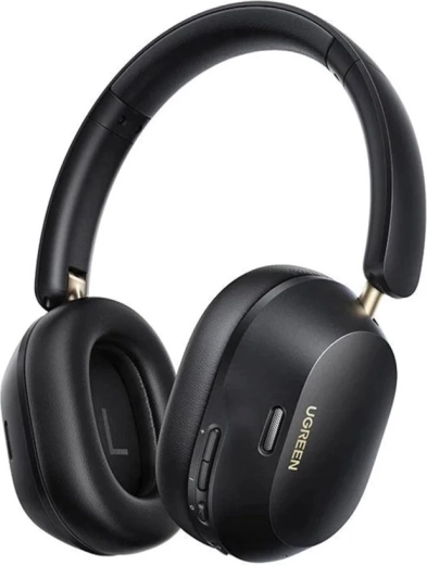 Ugreen HiTune Max 5C ασύρματα ακουστικά με υβριδικό ANC, Bluetooth 5.4, μαύρα