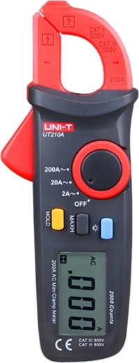 Uni-T mini ψηφιακός αμπεροτσιμπίδας UT210A