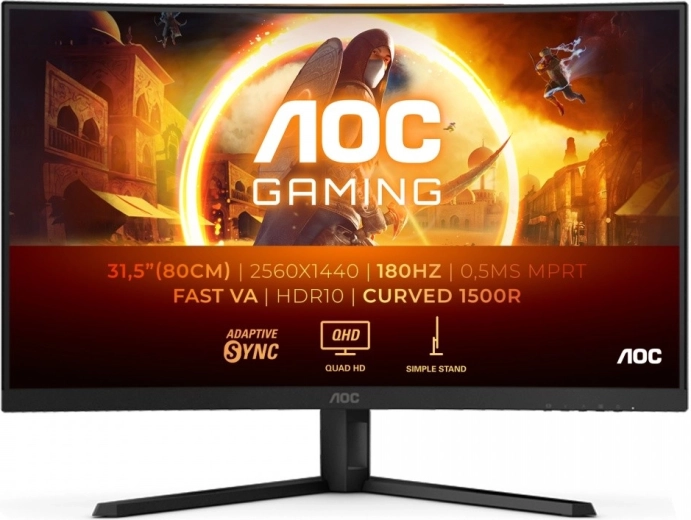 Κυρτή οθόνη gaming AOC CQ32G4VE 31,5" QHD 180Hz