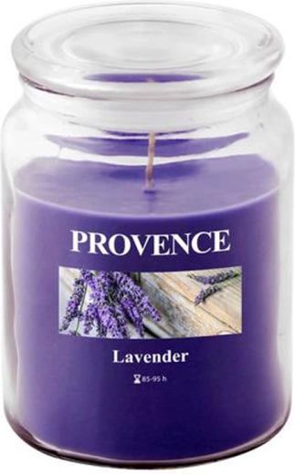 Αρωματικό κερί σε γυάλινο δοχείο Provence λεβάντα 95 ώρες