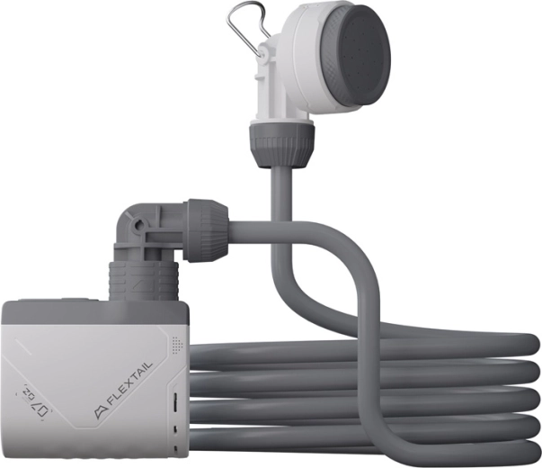 Flextail Tiny Shower φορητό ντους με αντλία λευκό