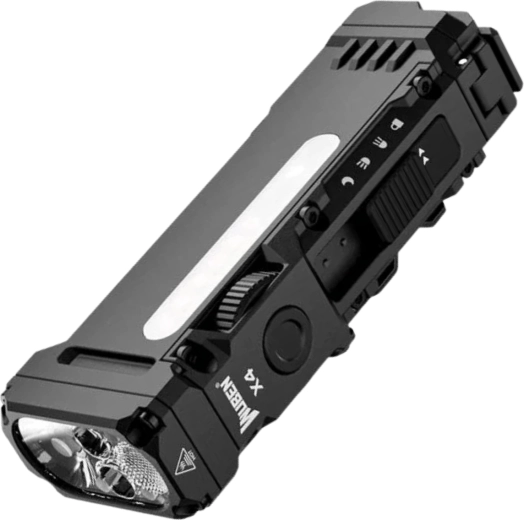 Wuben X4 συμπαγής φακός EDC με πλευρικό COB και RGB, 1500 lm, 3000 mAh