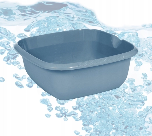 Τετράγωνη λεκάνη με στόμιο έκχυσης Nordic Blue 13 l (38 × 38 cm)