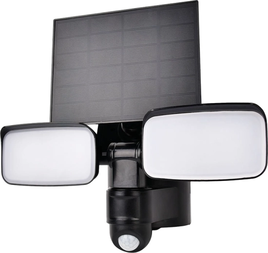 Solight LED ηλιακό εξωτερικό φωτιστικό με αισθητήρα κίνησης 9 W 850 lm 4000 K μαύρο - 1 τεμάχιο