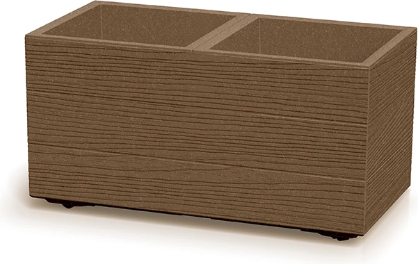 Γλάστρα Madera Case Eco Wood καφέ – αρθρωτό ζαρντινιέρα με διακόσμηση ξύλου