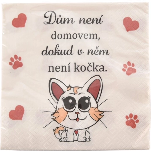 Χαρτοπετσέτες Cat home 33 × 33 cm, 20 τεμ.