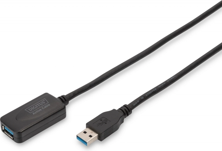 Ενεργό καλώδιο επέκτασης USB 3.0 Τύπου A/A μαύρο 5m