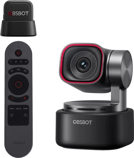 Κάμερα web OBSBOT Tiny 3 MIC Combo με τηλεχειριστήριο και ασύρματο μικρόφωνο