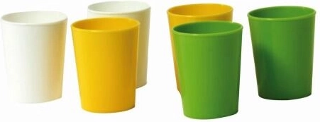 Πλαστικό ποτηράκι μέτρησης 40 ml, μίξη χρωμάτων (6 τεμ.)