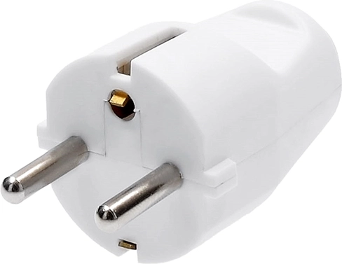 Solight ίσιο φις (βύσμα) IP20 λευκό - 1 τεμάχιο