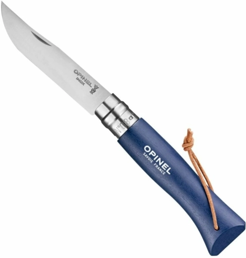 Opinel N°08 Trekking πτυσσόμενο μαχαίρι τσέπης σκούρο μπλε, ξύλο οξιάς 8,5 cm